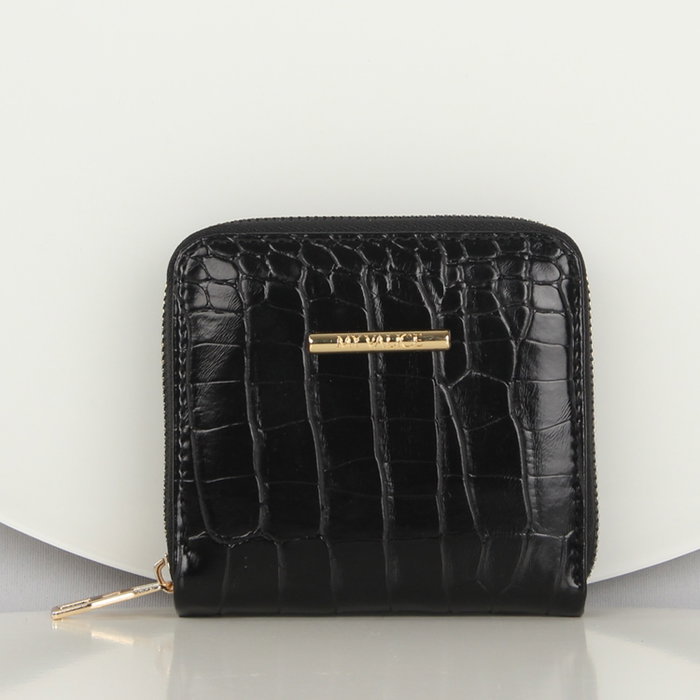 Zoozie Bags Billetera de Cuero Negro